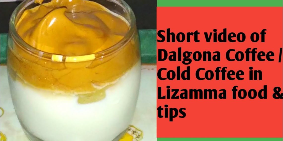 #shorts Dalgona Coffee / Cold Coffee Lizamma food and tips l #short video l in malayalam