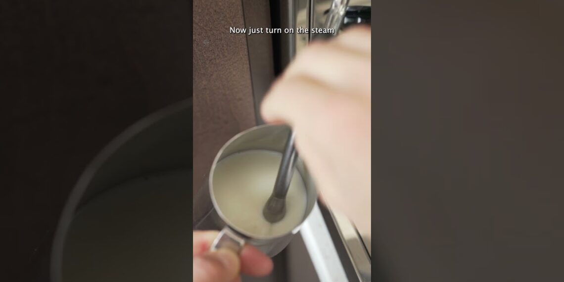 Barista quality milk frothing #coffee
